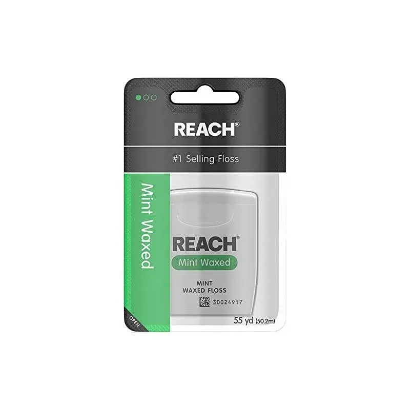 REACH Mint Waxed Floss (55yd) (6 Pack) $21.94