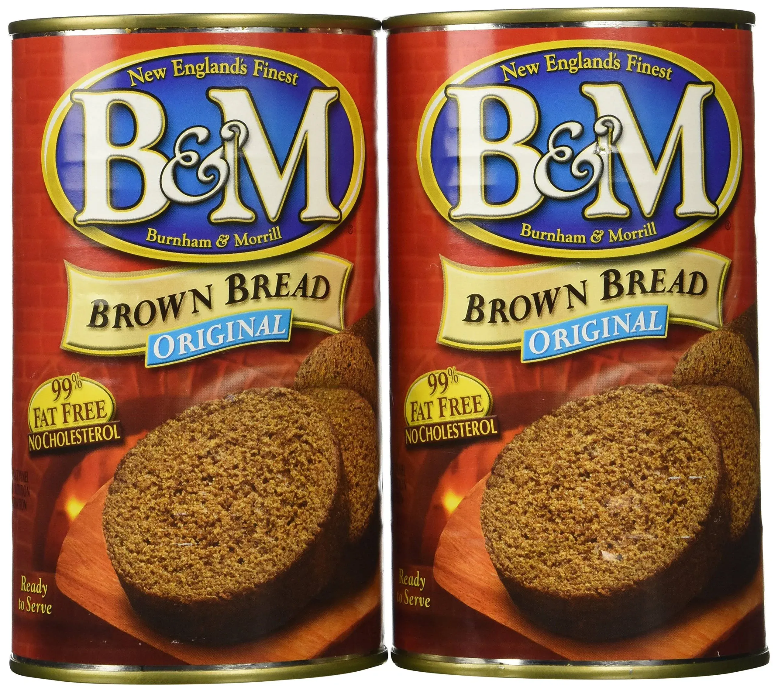 B &amp; M Bread Brown Plain Pack of 2, Net WT 16 0z (1 LB) 453g