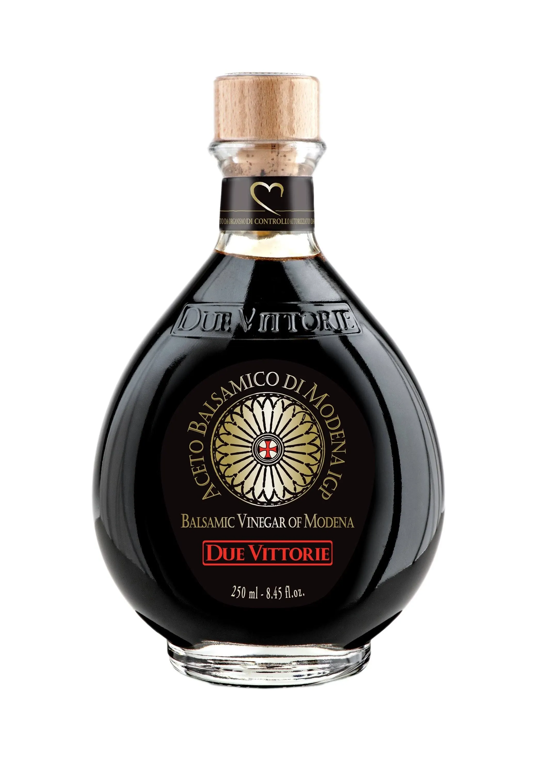 Due Vittorie Oro Gold, Barrel Aged Balsamic Vinegar of Modena IGP with Cork Pour