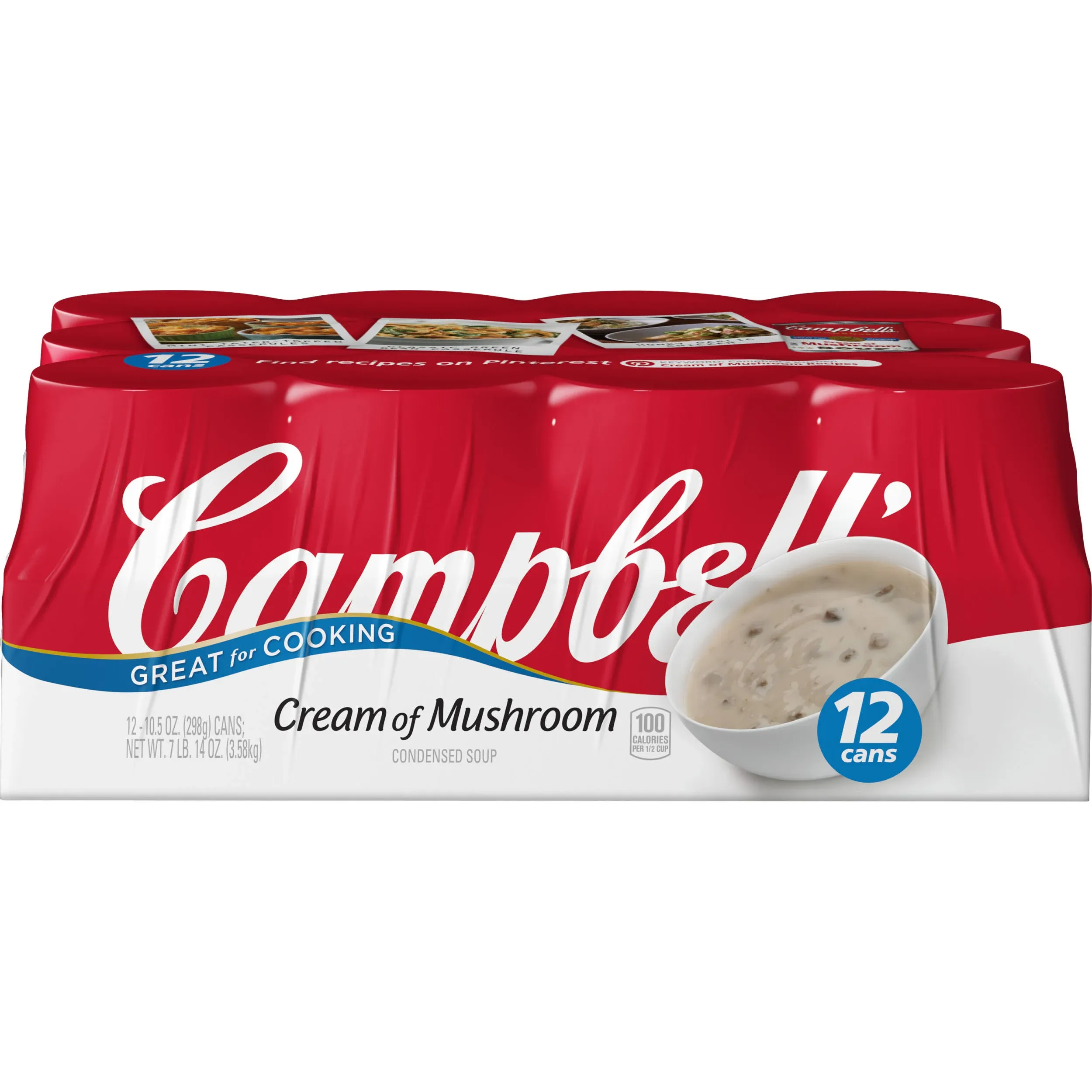 Campbell's Condensed Cream of Mushroom Soup, 10.5 oz., 12 pack