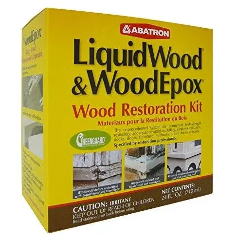 Abatron WoodEpox Epoxy Wood Replacement Compound, 2 Quart Kit, Part A &amp; B