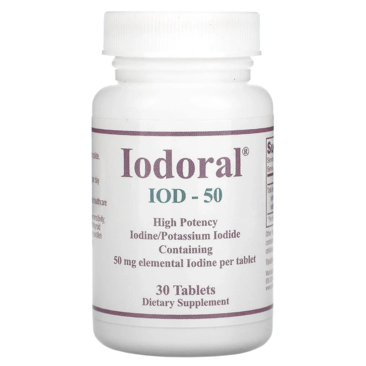 Iodoral 50 MG Iodine - Optimox