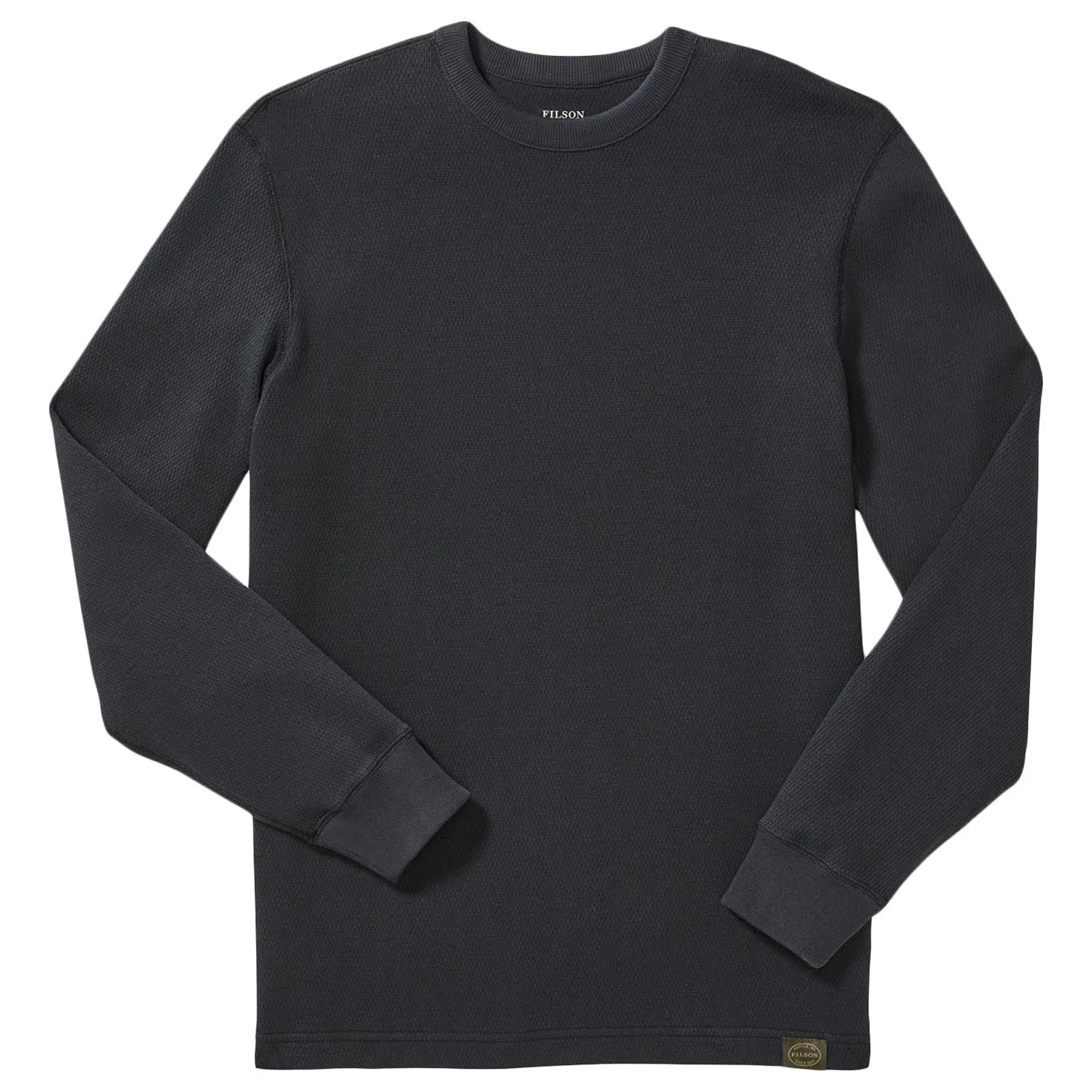 Filson Men ' S Waffle Knit Thermal Crew - Navy