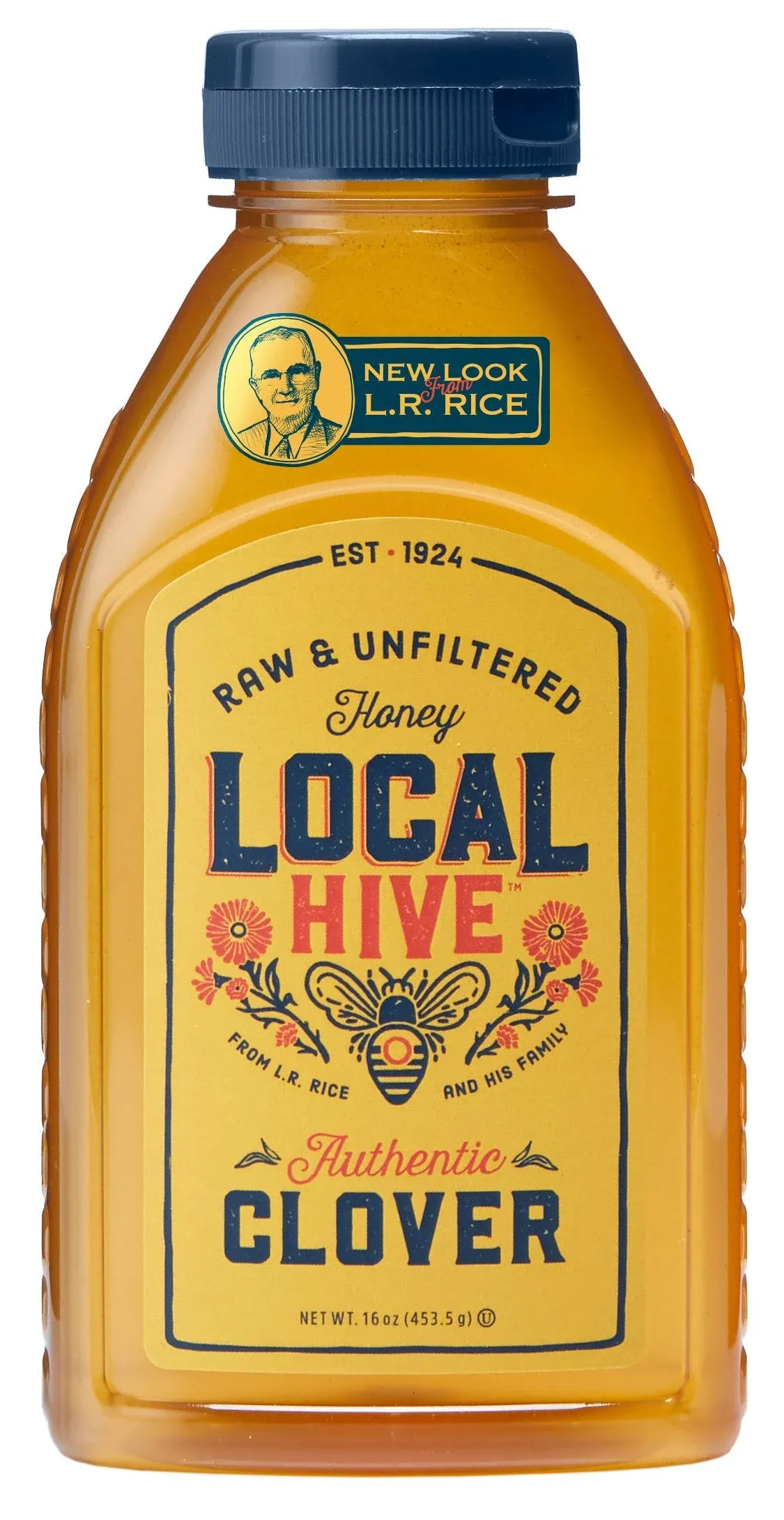 Local Hive Authentic Clover Raw &amp; Unfiltered Honey, 16oz