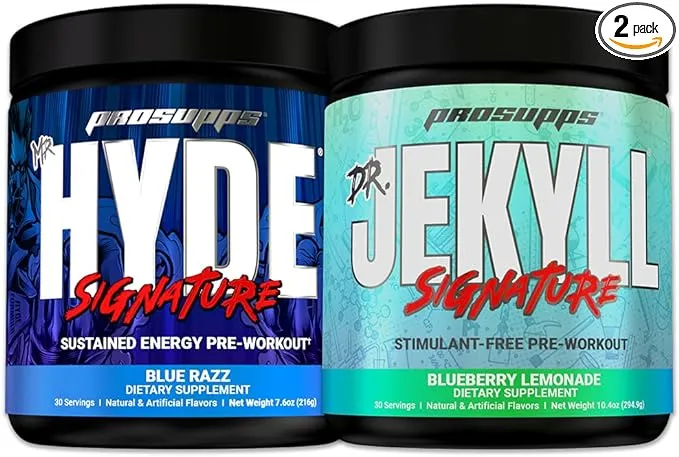 PROSUPPS Mr. Hyde® Signature Blue Razz and Dr. Jekyll® Signature Blueberry Lemonade Bundle