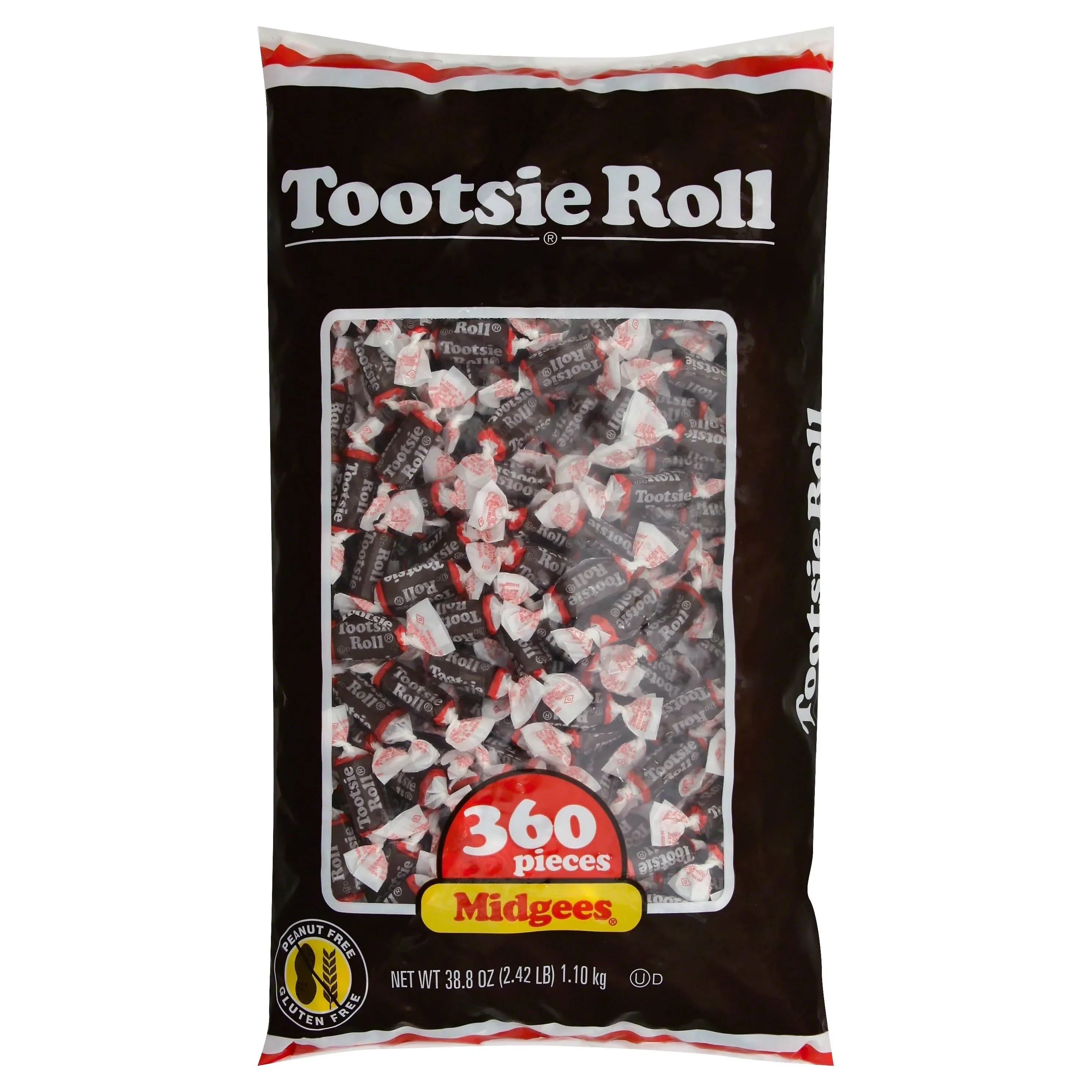 Tootsie Roll - Midgees, Original, 38.8 oz Bag, 360 Pieces