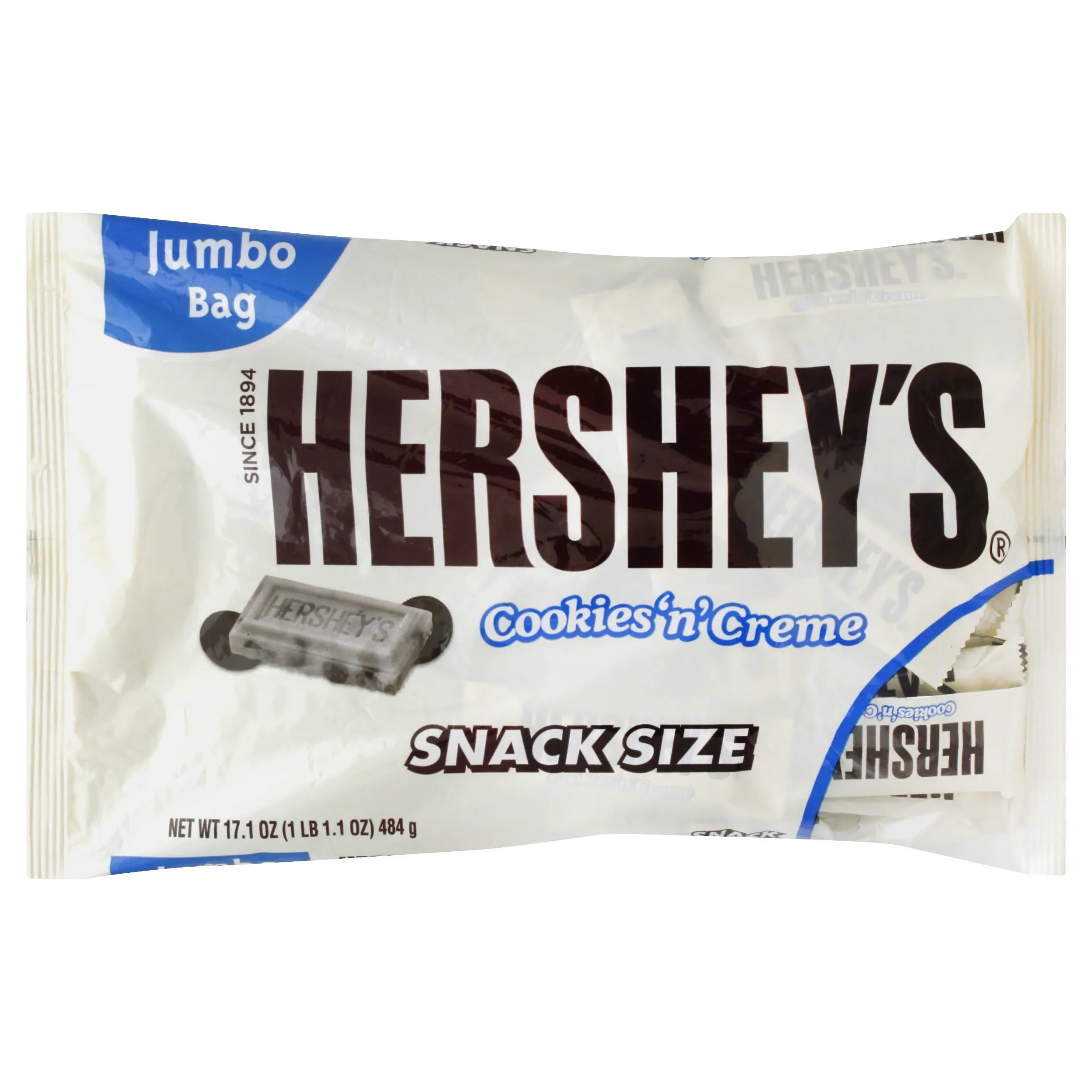 Hershey's Cookies 'n' Creme Candy, Bars 1.55 oz, 36 Count