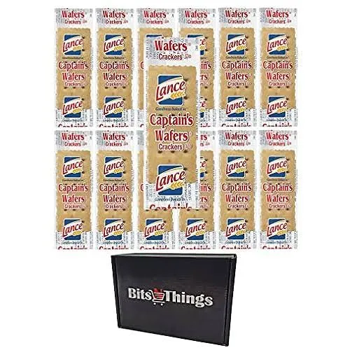 Lance Captain&#039;s Wafers Crackers - Two Crackers per Pouch - Pack of 50