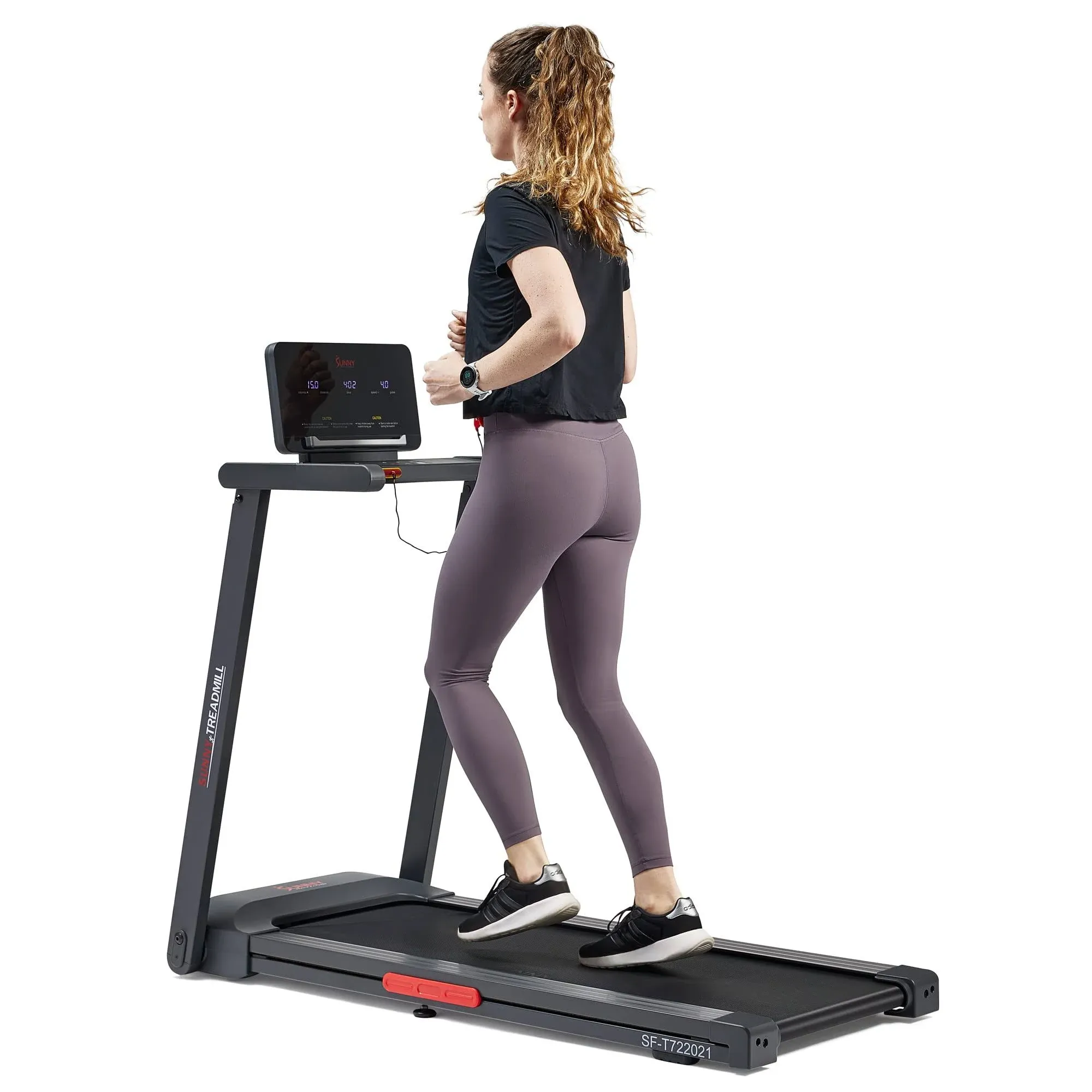 Sunny Health & Fitness Interactive Slim Treadmill