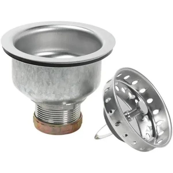 Glacier Bay Kitchen Sink Strainer -Stainless Steel -1001 966 396 Fits Most Sinks