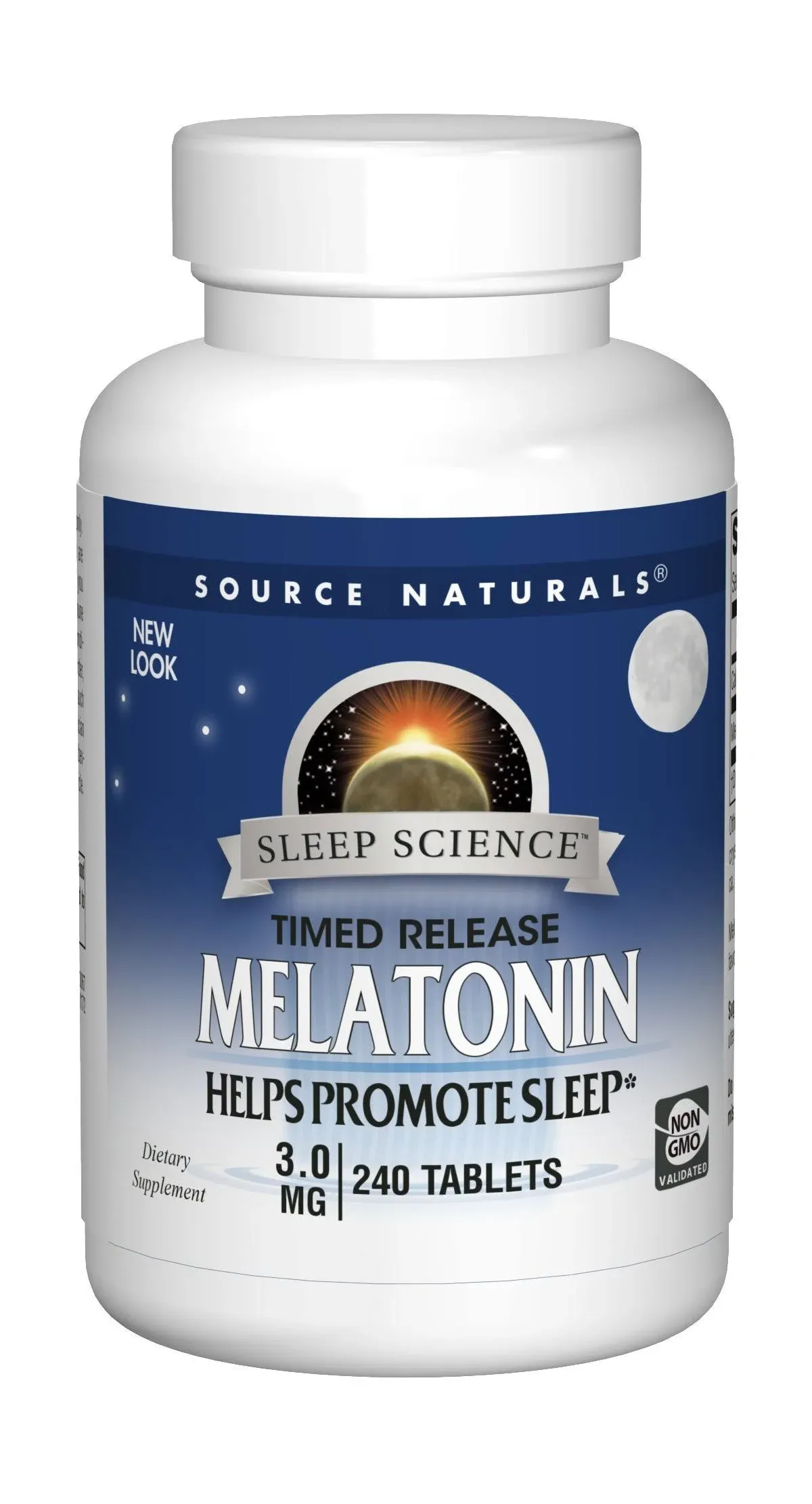 Source Naturals Melatonin Timed-Release 3mg - 240 Tablets