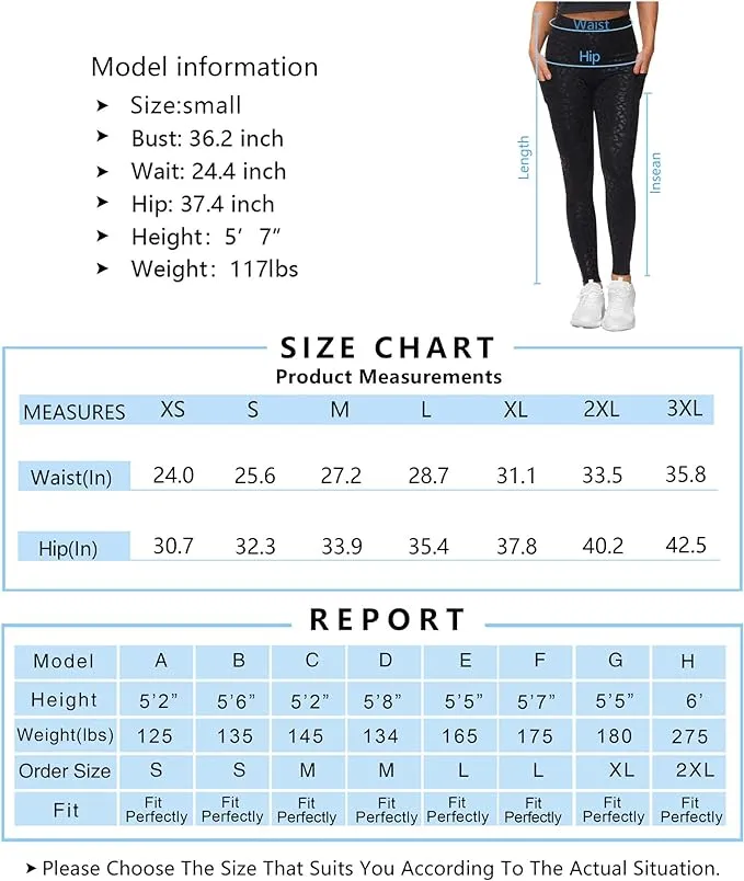 THE GYM PEOPLE Thick High Waist Yoga Pants with Pockets, Tummy Control Workout Running Yoga Leggings for Women