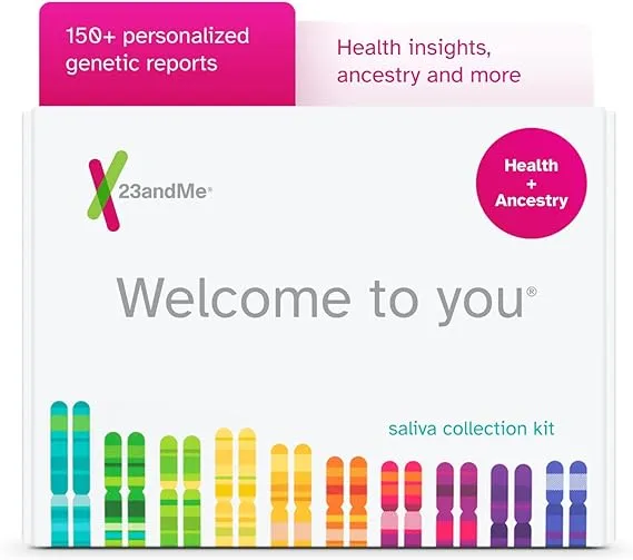 23andMe DNA Test - Health + Ancestry Personal Genetic Service (with Lab Fee Included)