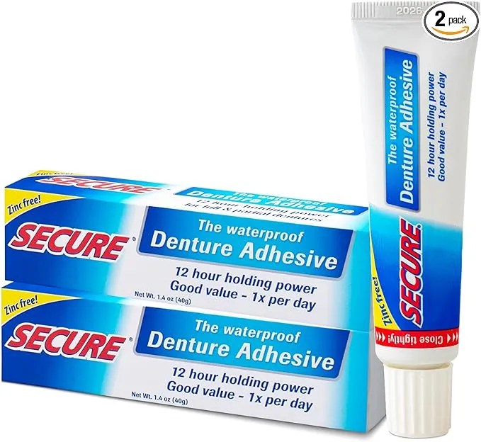 Secure Waterproof Denture Adhesive