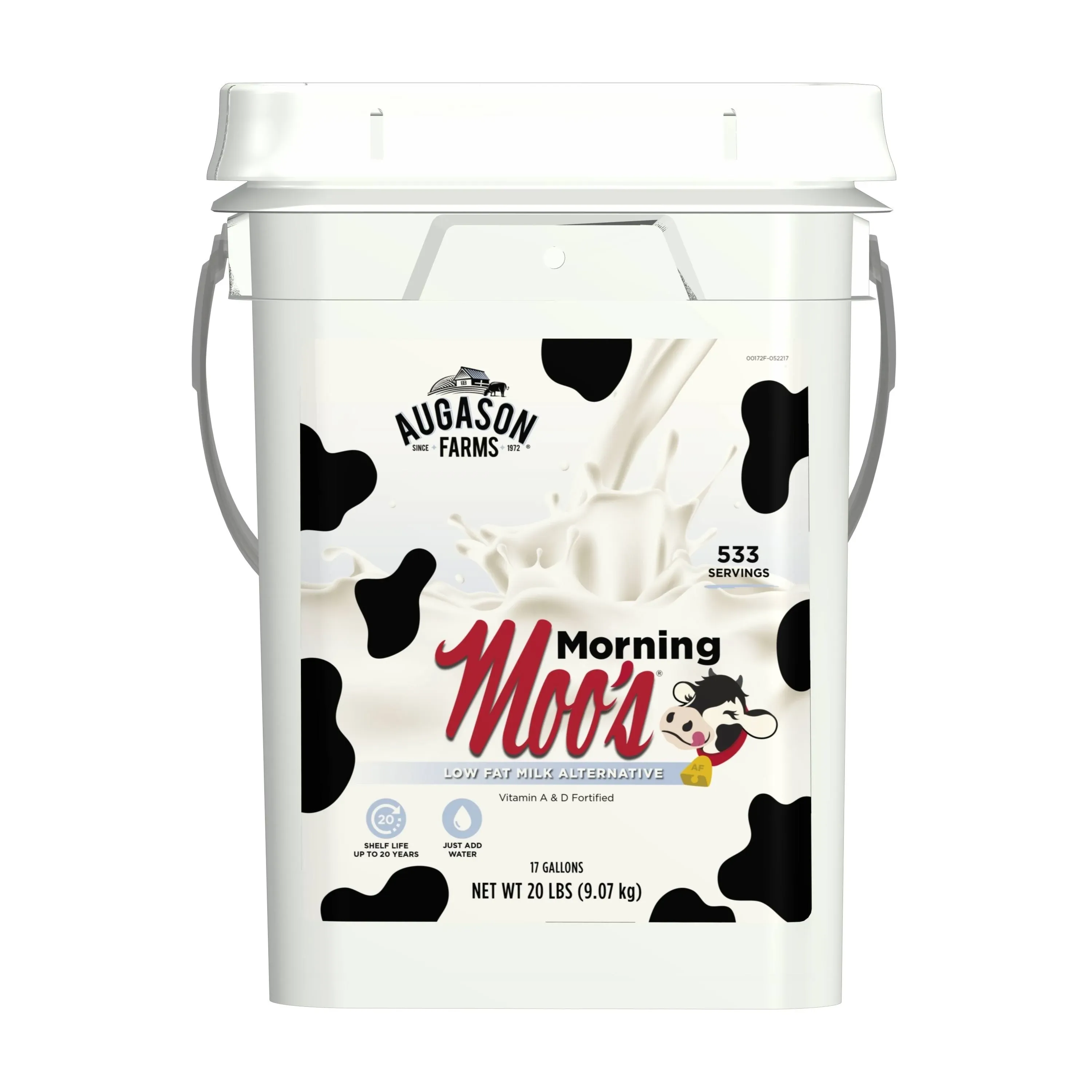 Augason Farms Morning Moo's Low Fat Milk Alternative 3 lbs 8 oz No. 10 Can