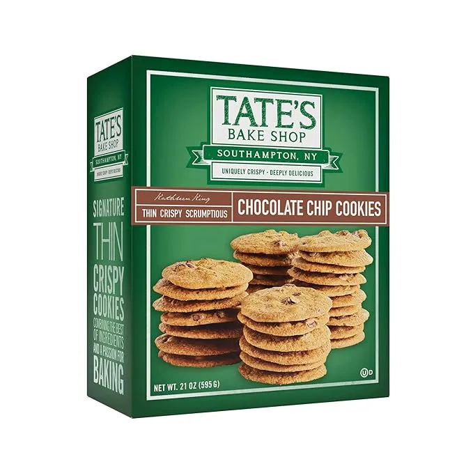 Tate's Bake Shop Chocolate Chip Cookies - 21 oz box