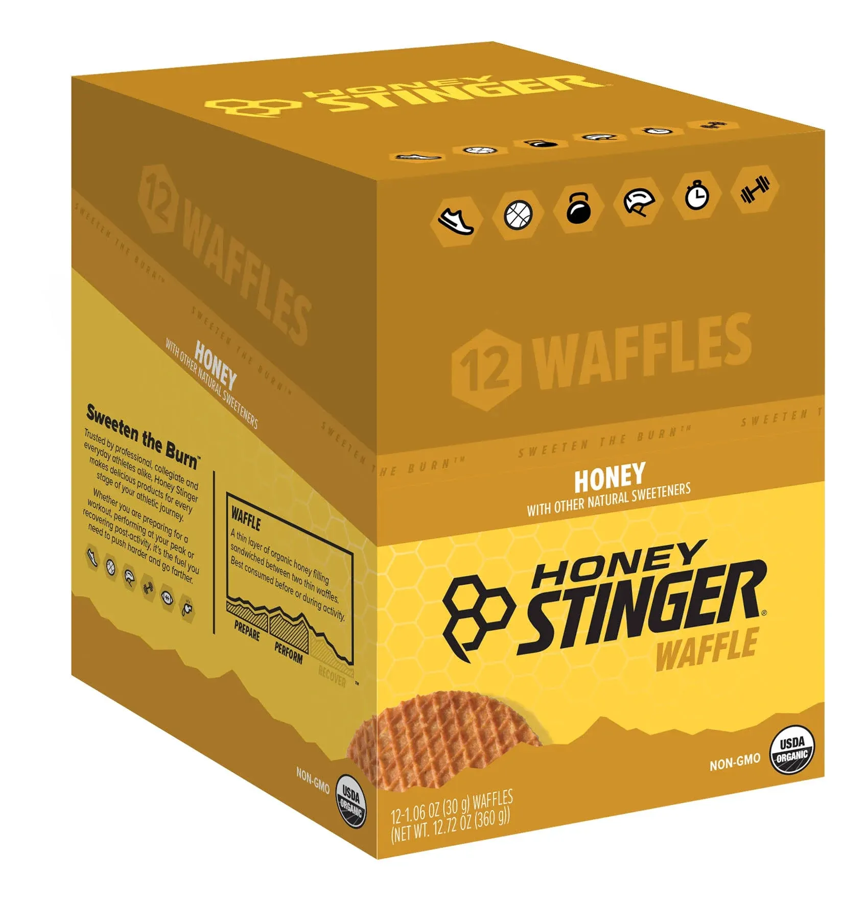 Honey Stinger Organic Honey Waffle 12 Waffles