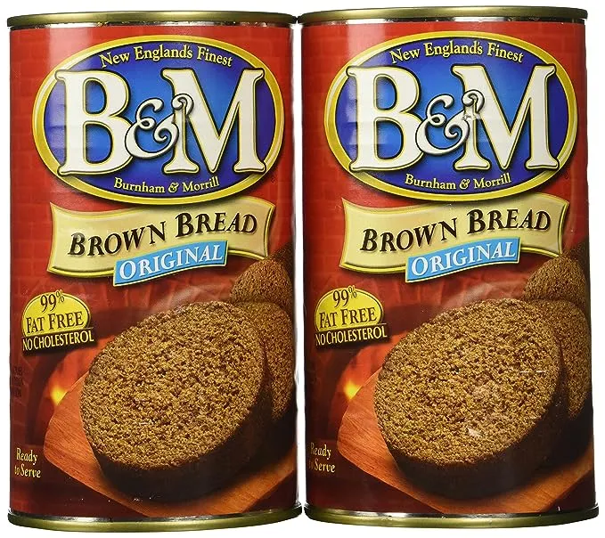 B&M Brown Bread Plain, 16 oz (Pack of 2)