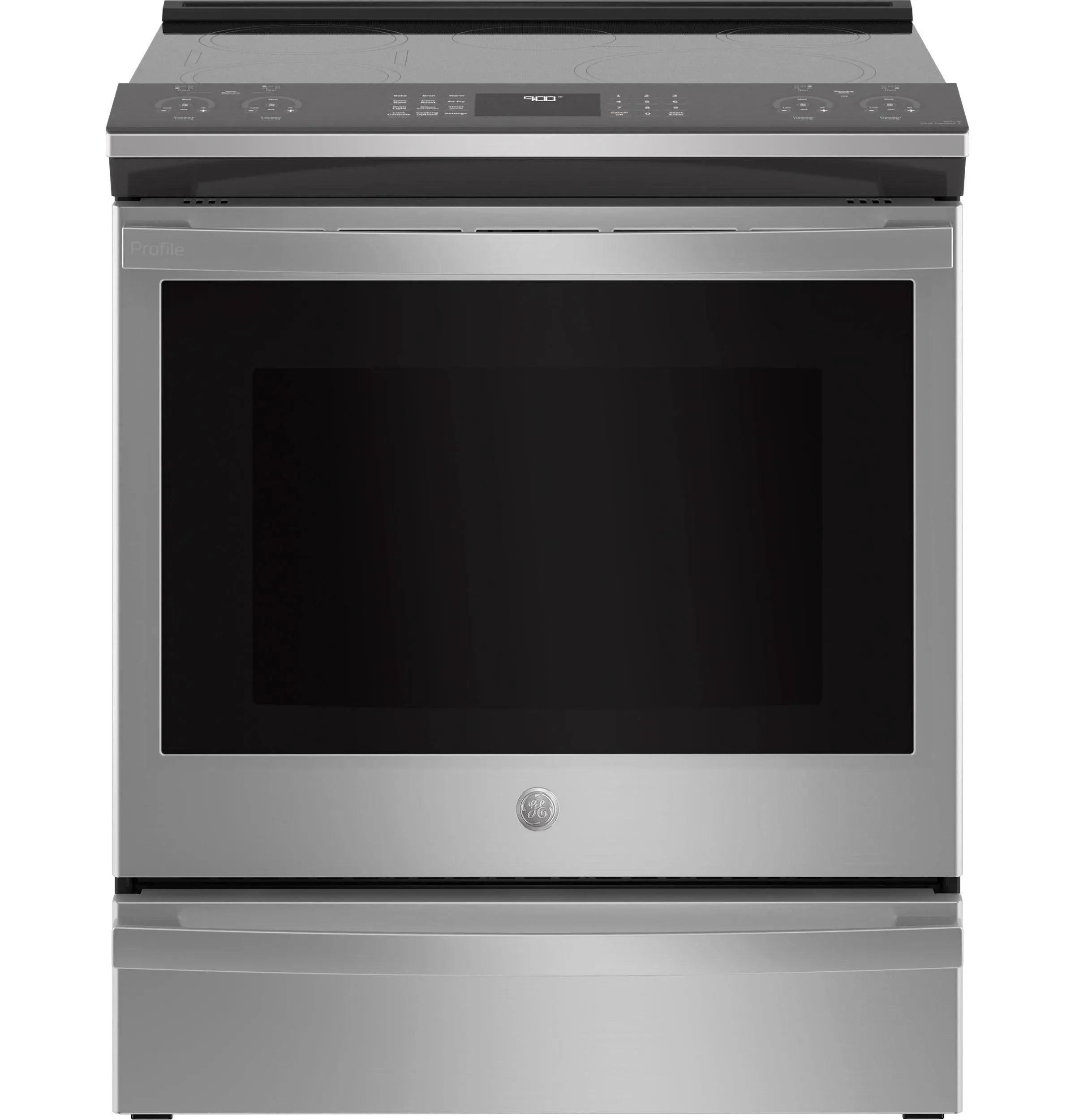 GE Profile™ 30" Smart Slide-In Fingerprint Resistant Front-Control Induction and Convection Range with No Preheat Air Fry|^|PHS930YPFS