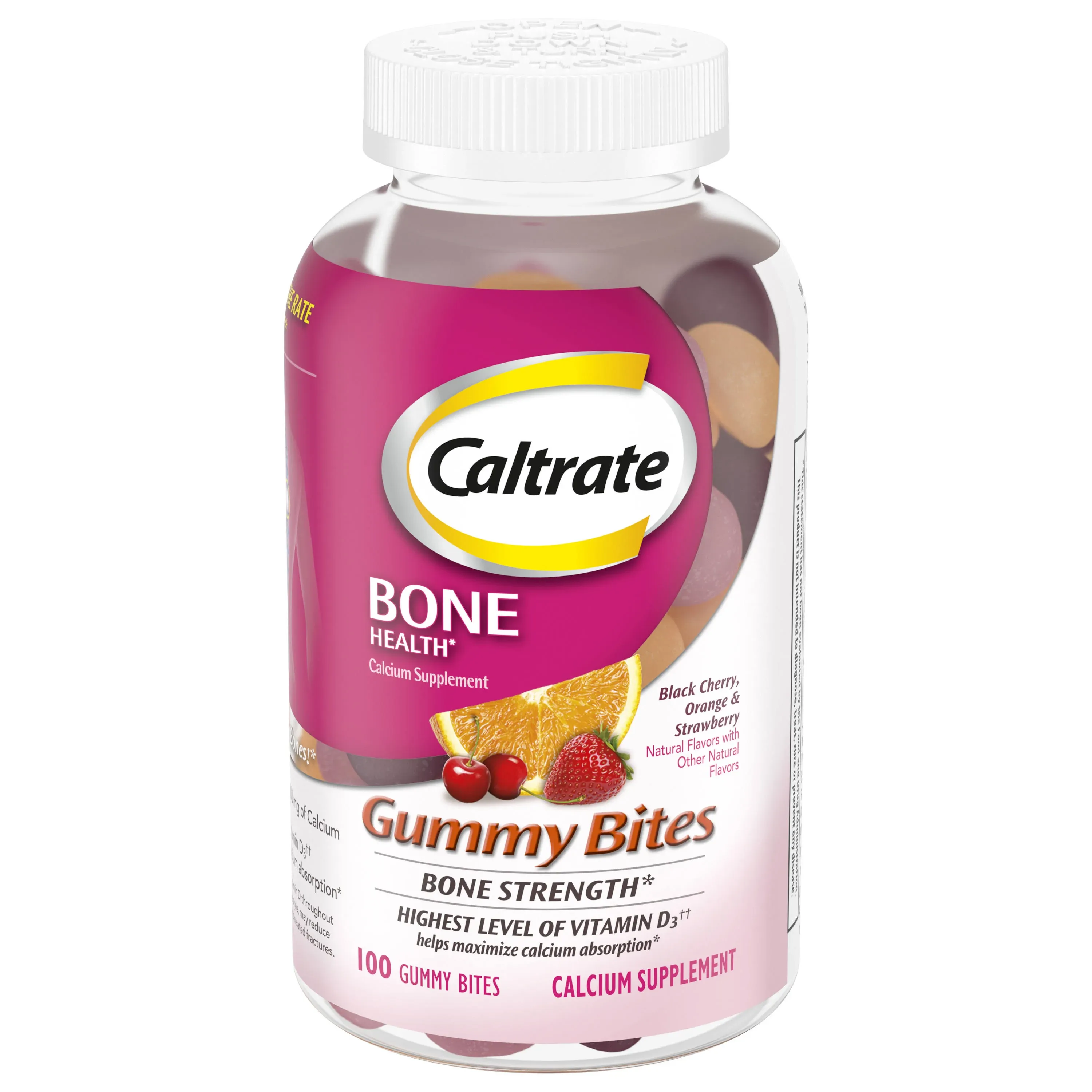 Caltrate Gummy Bites 500 mg Calcium and Vitamin D Supplement