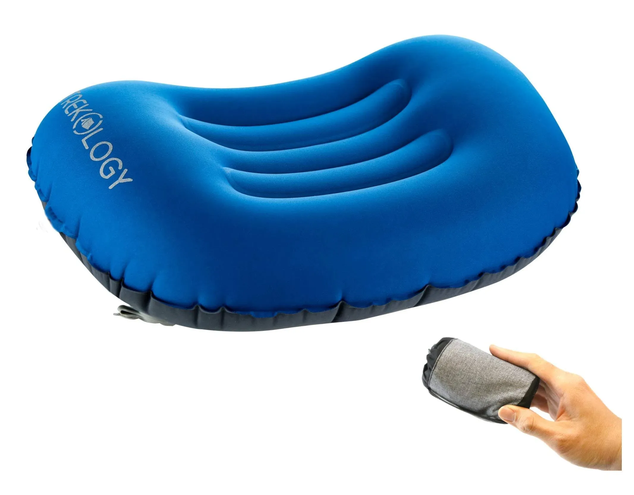 Trekology Aluft 1.0 Inflatable Pillow for Camping Blue