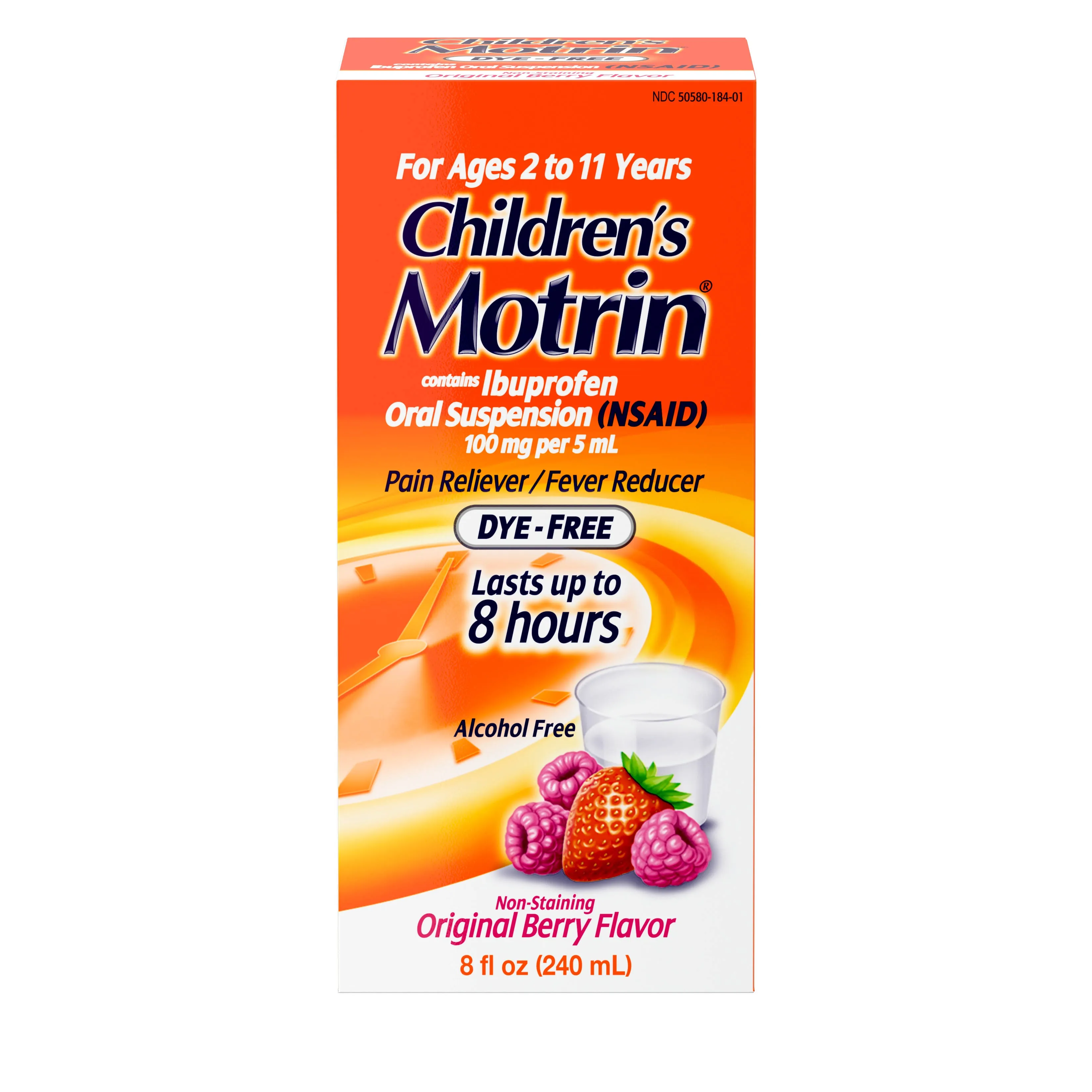 Children's Motrin Ibuprofen Medicine Berry - 8.0 fl oz