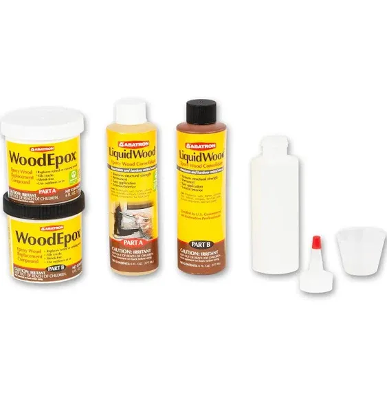 Abatron WoodEpox Epoxy Wood Replacement Compound, 2 Quart Kit, Part A &amp; B