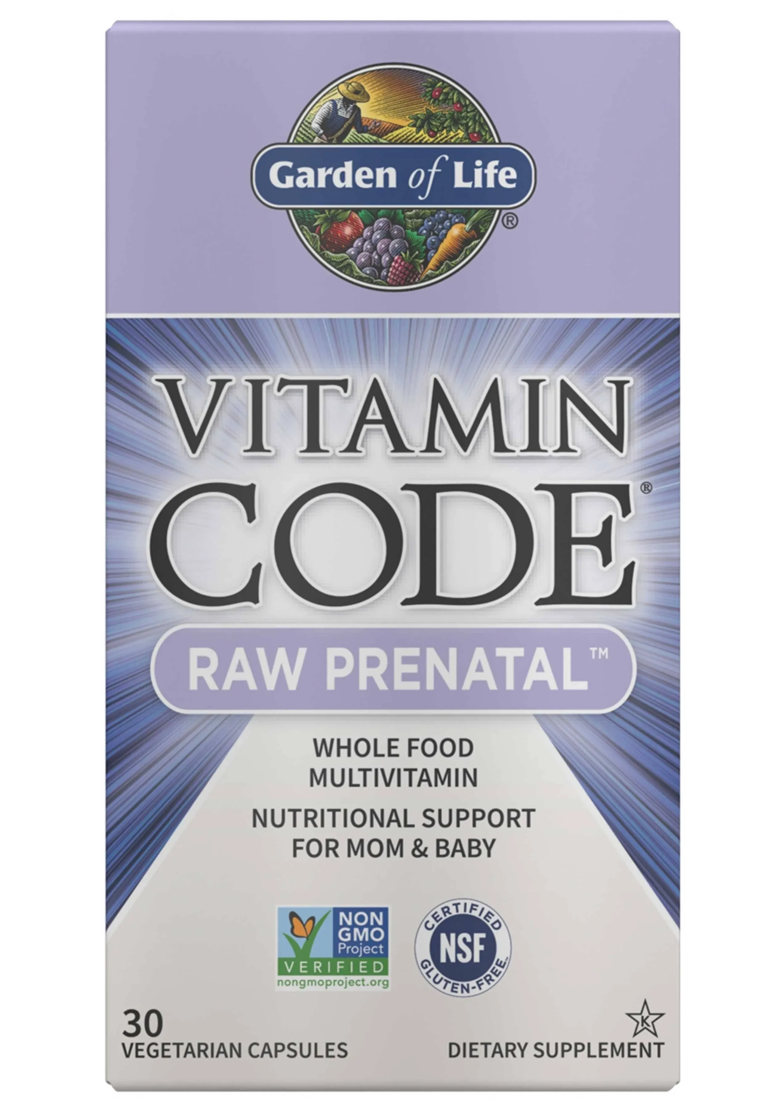 Vitamin Code Raw Prenatal (Garden of Life) 30 Capsules