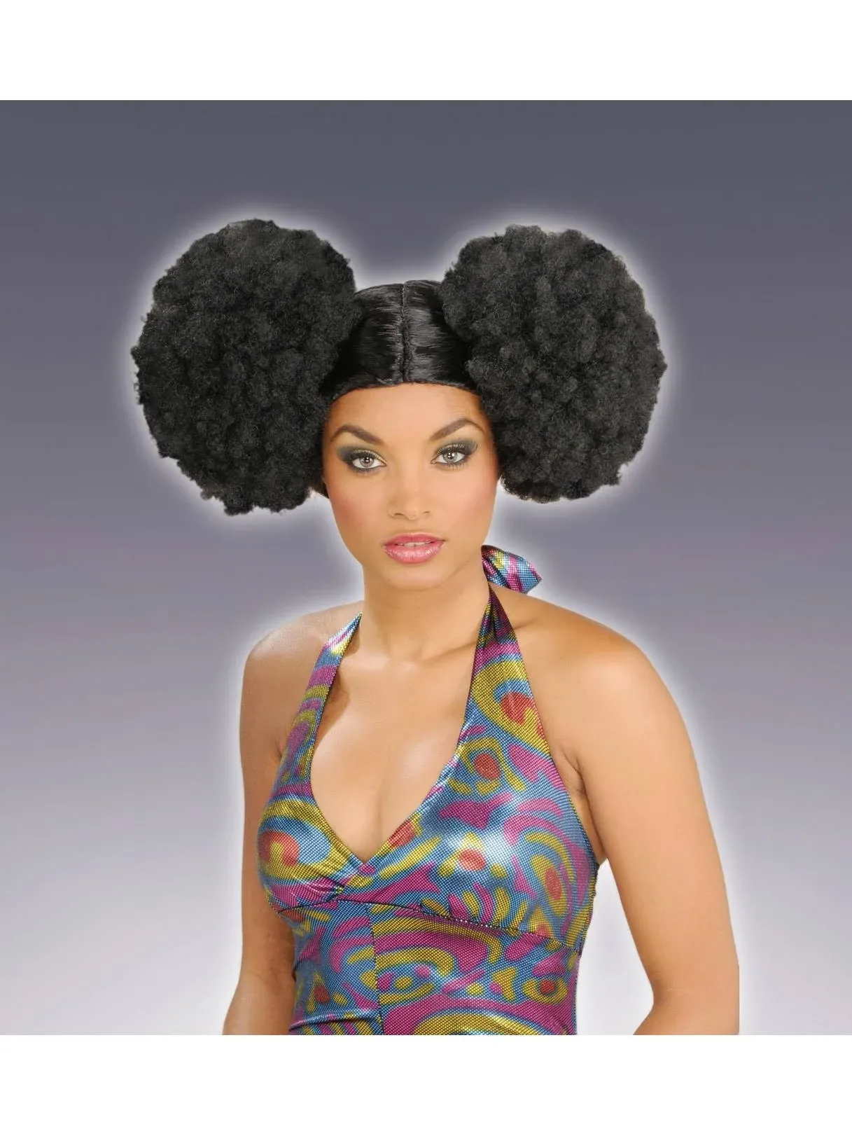 Black Afro Puff Wig