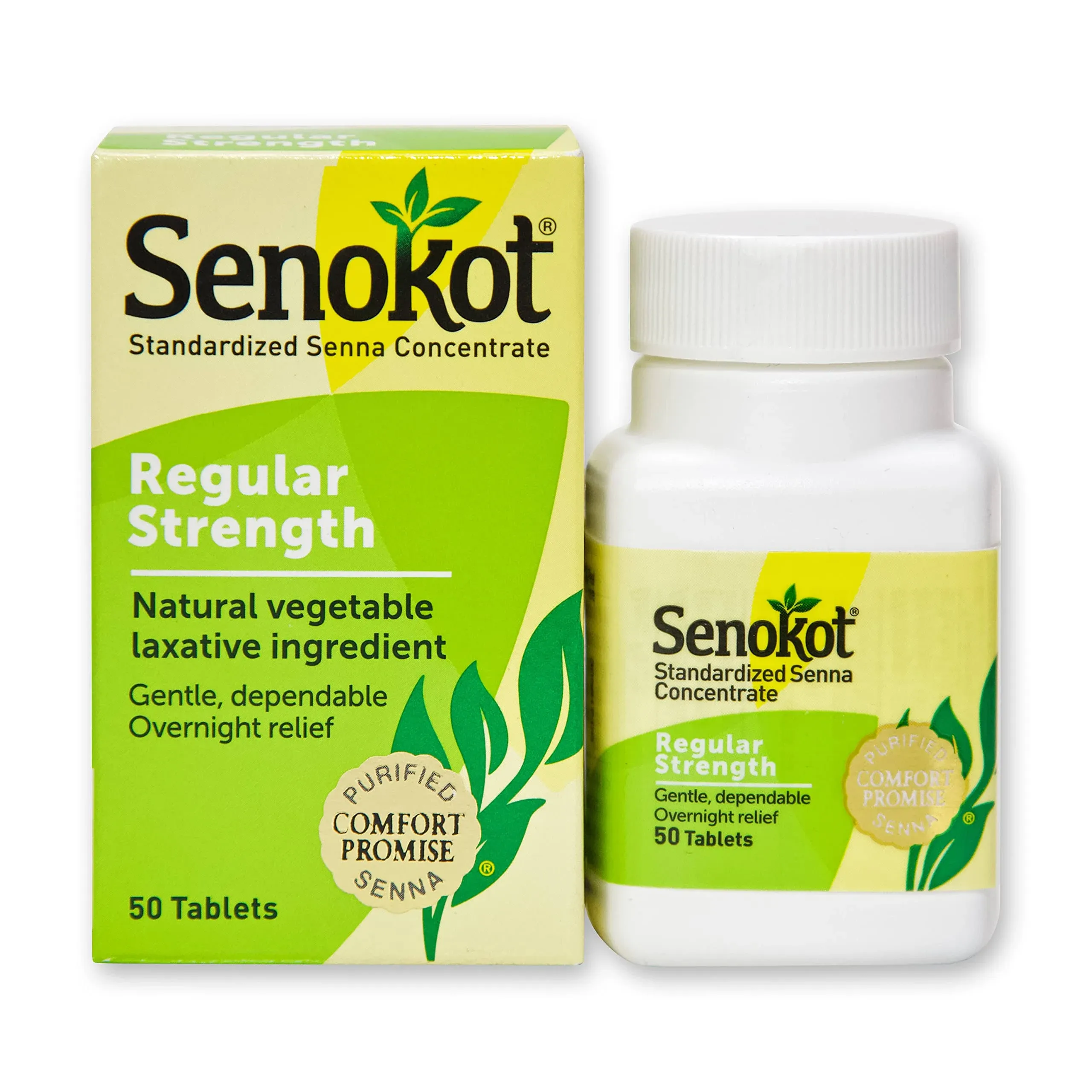 Senokot Natural Vegetable Laxative, Tablets - 50 count