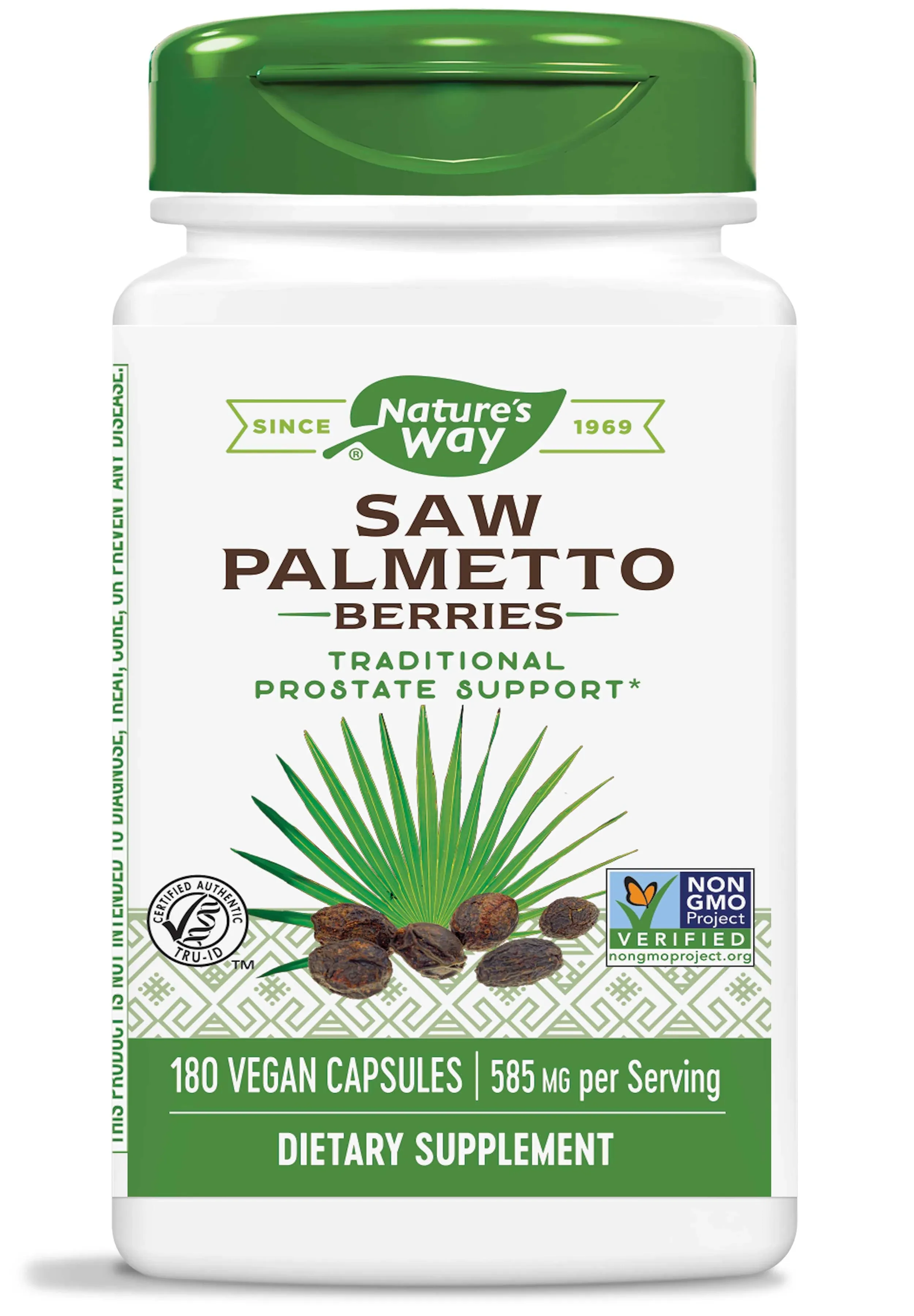 Natures Way Saw Palmetto Berries, Men's, Capsules - 180 count