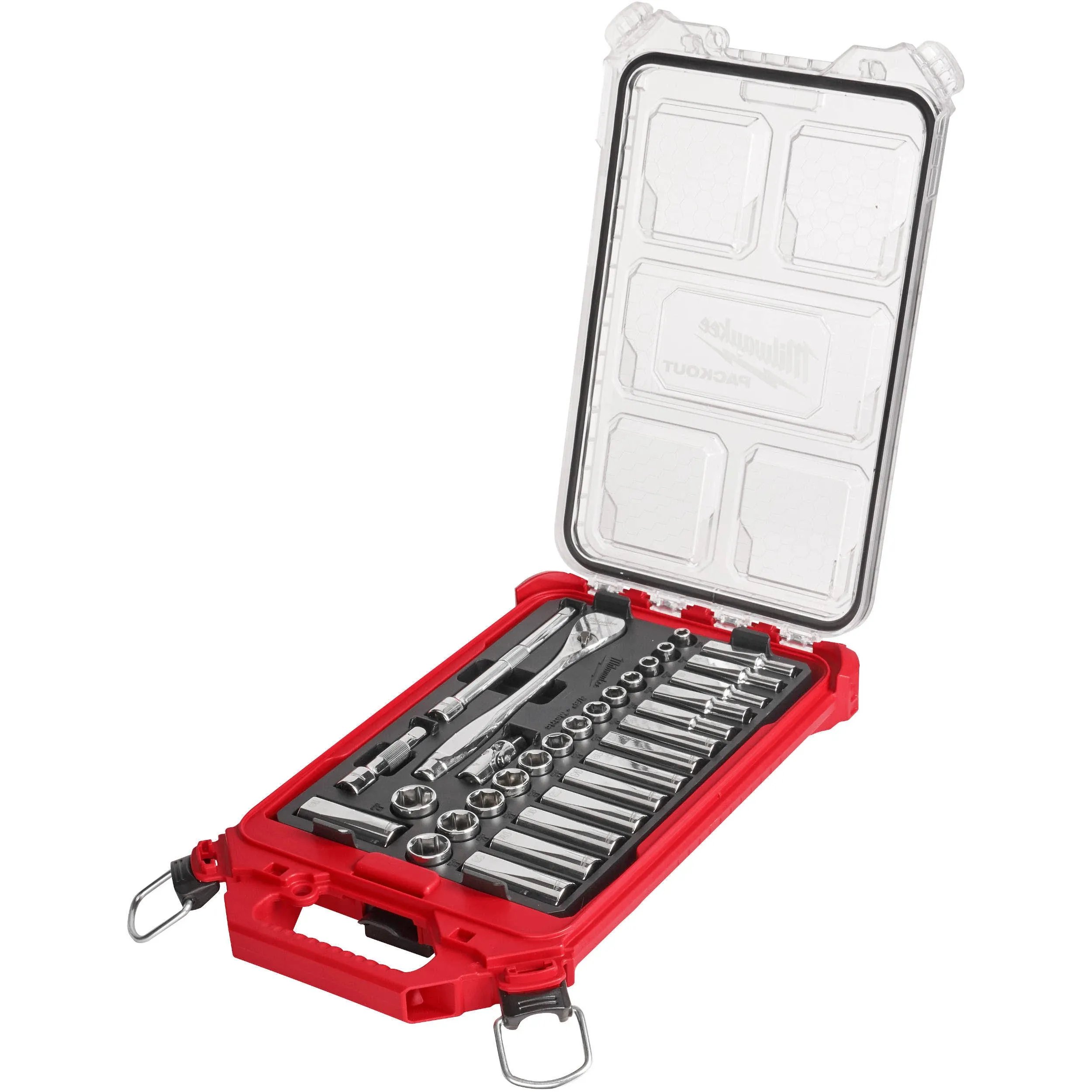 Milwaukee 48-22-9482 32-Piece 3/8" Metric Ratchet and Socket PACKOUT Set