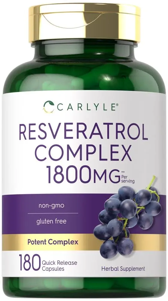 Carlyle Resveratrol Complex 1800mg | 180 Capsules