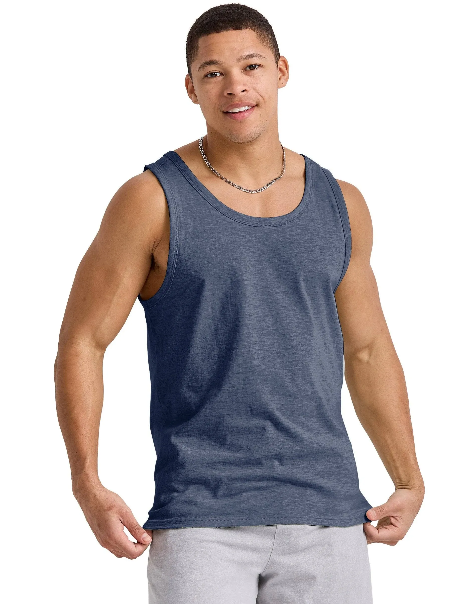 Hanes Men's Tank Top Sleeveless Shirt Tri-Blend Originals Lightweight sz