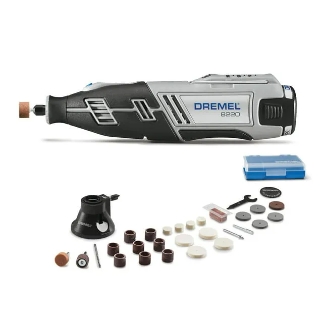 Dremel 8220-1-28 12V Max Lithium-Ion Rotary Tool Kit with 1.5 Ah Battery Pack