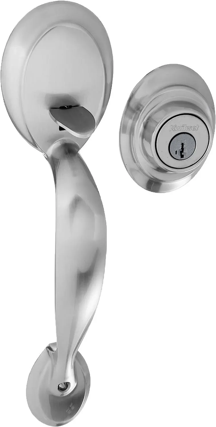 Kwikset 687DALIP-15S Dakota Single Cylinder Handleset Satin Nickel