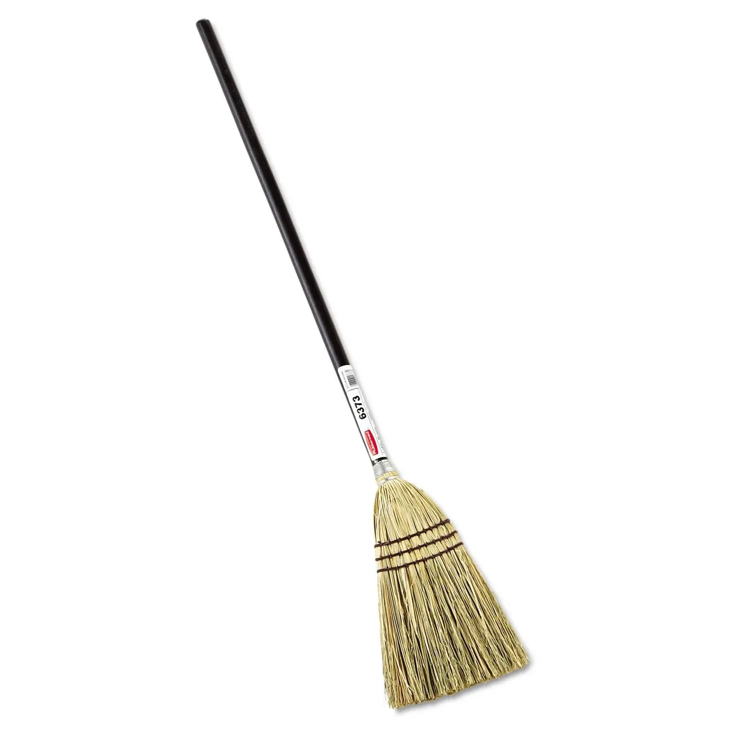 Rubbermaid Commercial Lobby 38" Handle Corn-Fill Broom, Brown