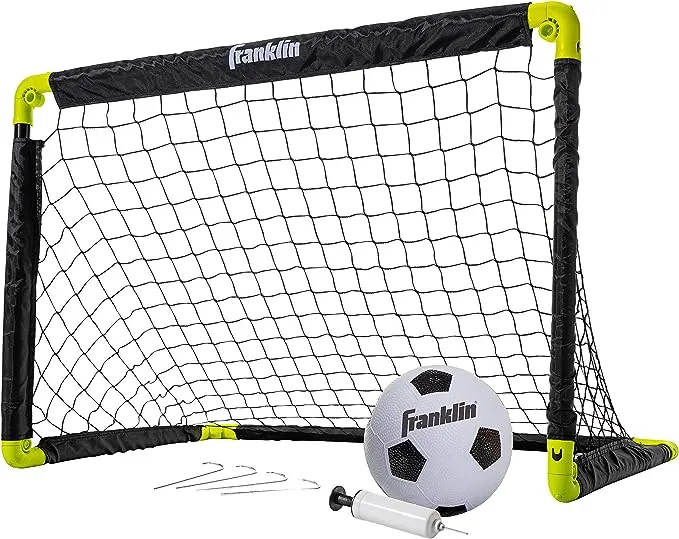 Franklin Sports Kids Mini Soccer Goal Set with Youth Ball + Pump