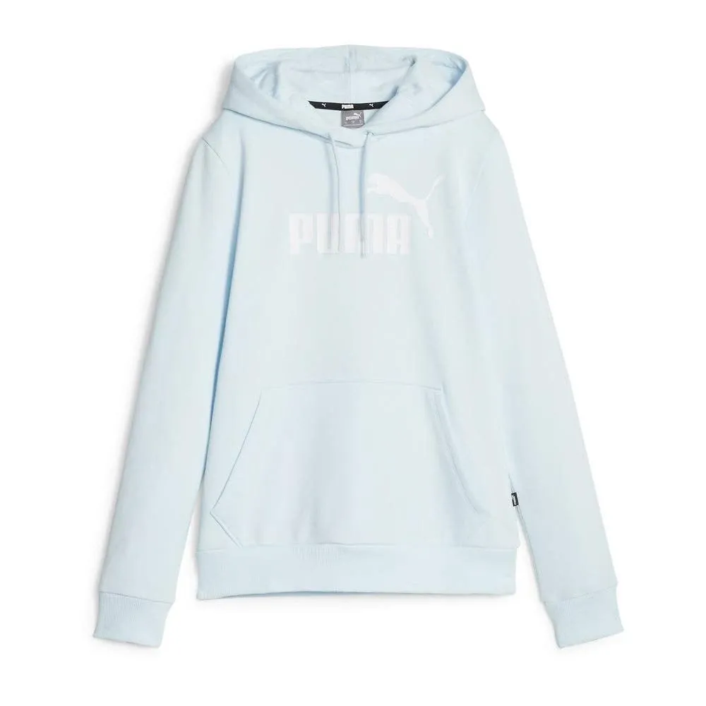 Puma Womens Essentials Logo Hoodie Casual Outerwear Casual Drawstring - Blue