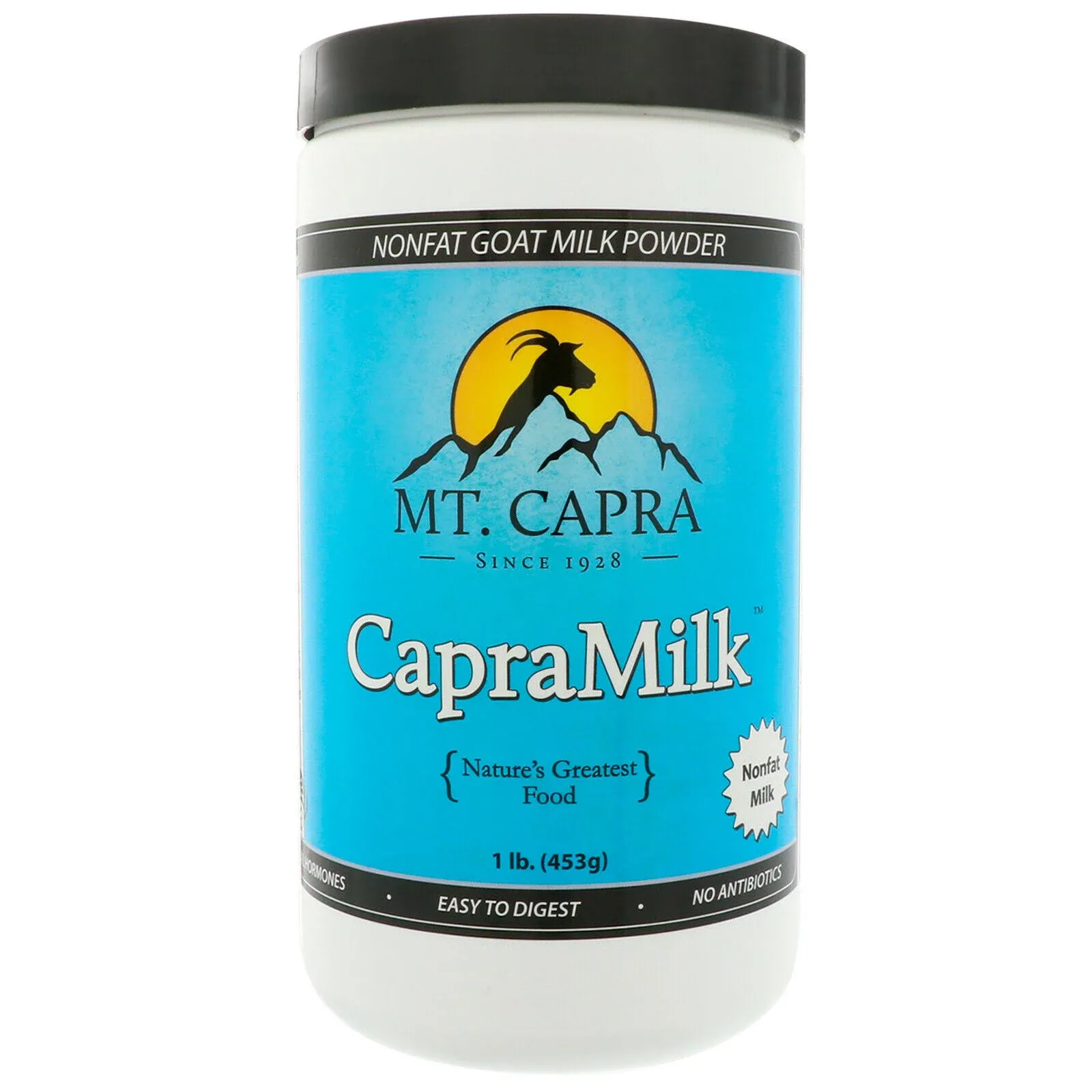 Whole Goat Milk by Mt. Capra | A Whole Goat Milk Powder from Non-GMO, Grass-fed Goats, Creamy, Great Tasting, Easy to Digest, A2 Milk - 1 pound