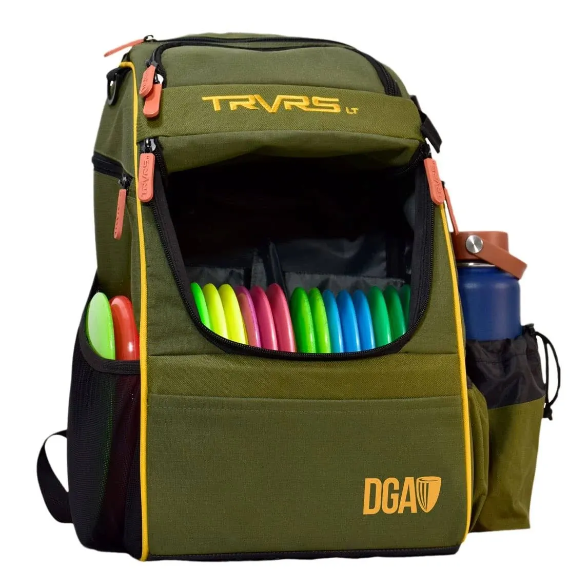 DGA Trvrs LT Backpack Disc Golf Bag, Men's, Size: Large, Green