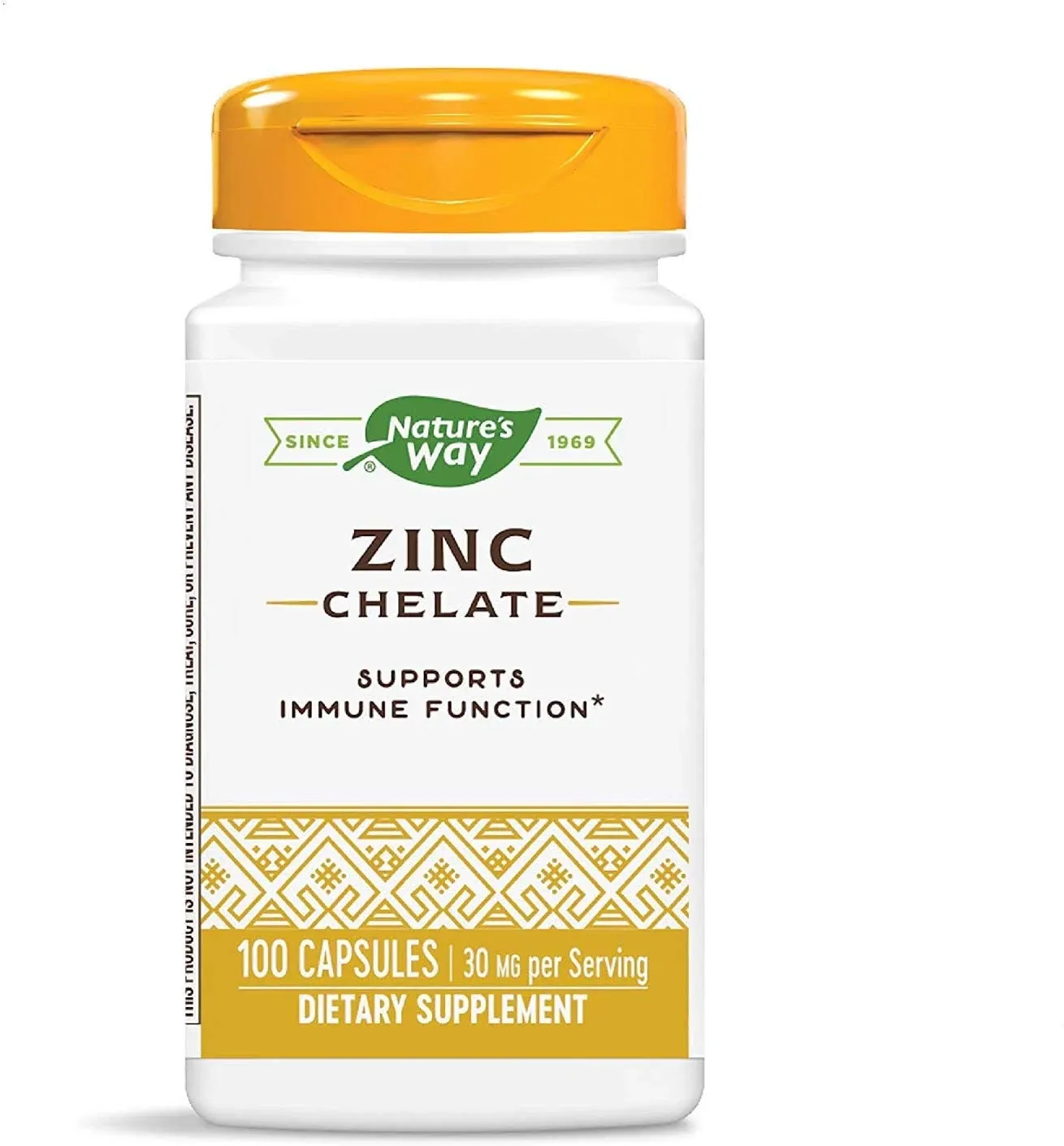 Nature's Way Zinc Chelate - 30 MG - 100 Capsules