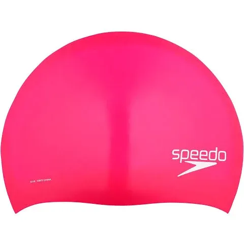 Open Box Speedo Silicone Long Hair One Size Cap - Pink