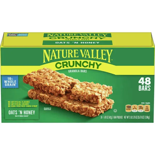 Nature Valley Crunchy Granola Bars Oats n Honey