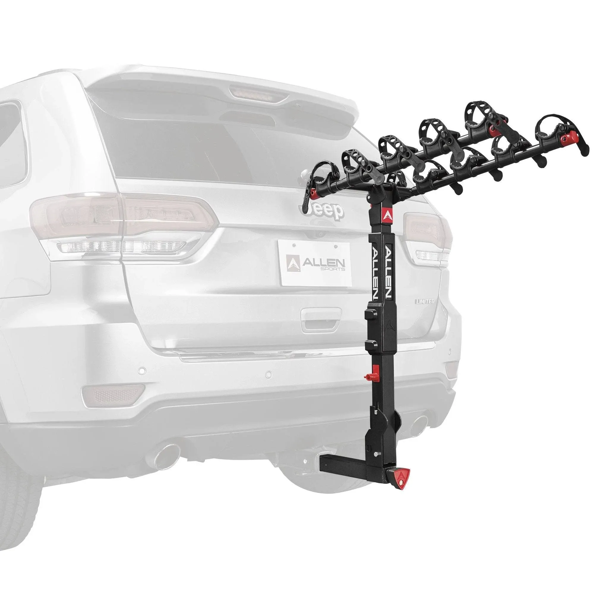 Allen Sports QR555 Premier Locking 5 Bike Carrier Mount Rack for 2-Inch Hitch