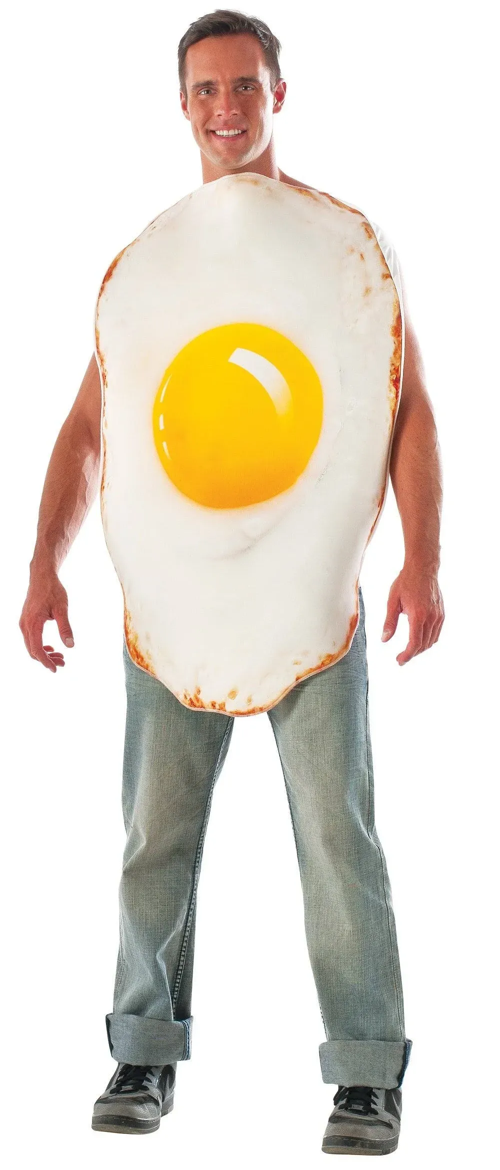 Unisex Flat-Fried Egg Adult Costume