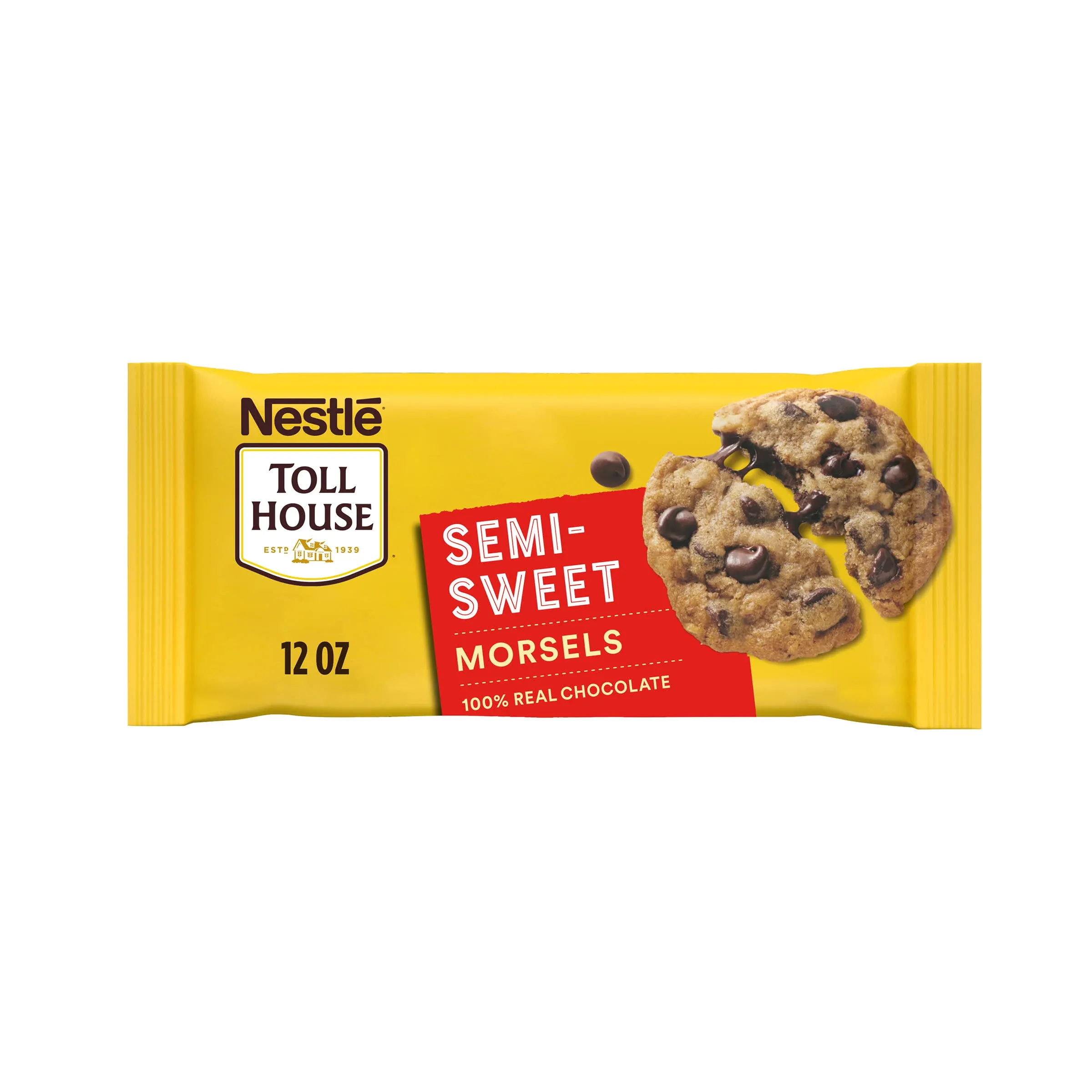 Nestle TOLL HOUSE Real Semi-Sweet Chocolate Morsels 12 oz. Bag