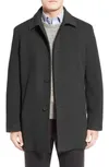 Shop Cole Haan Italian Wool Blend Overcoat In Espresso