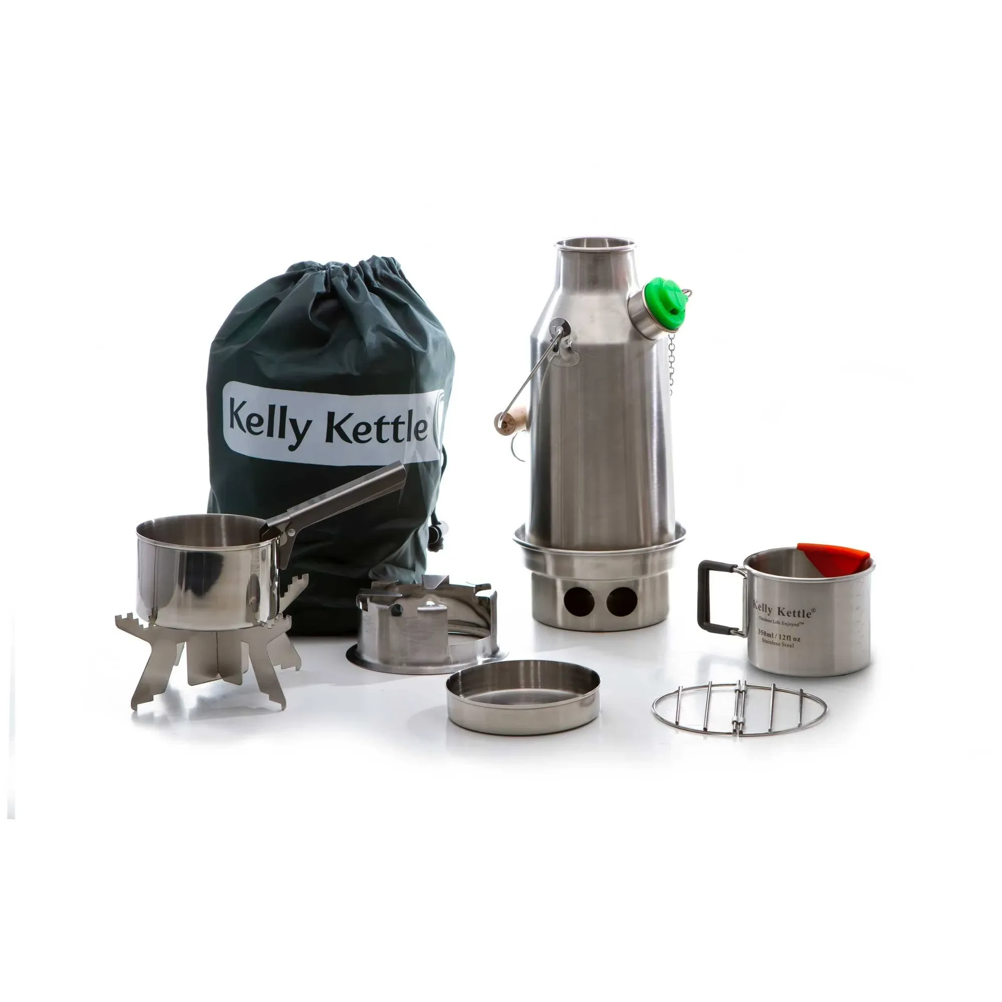 Kelly Kettle Stainless Steel Small Trekker &amp; Kit