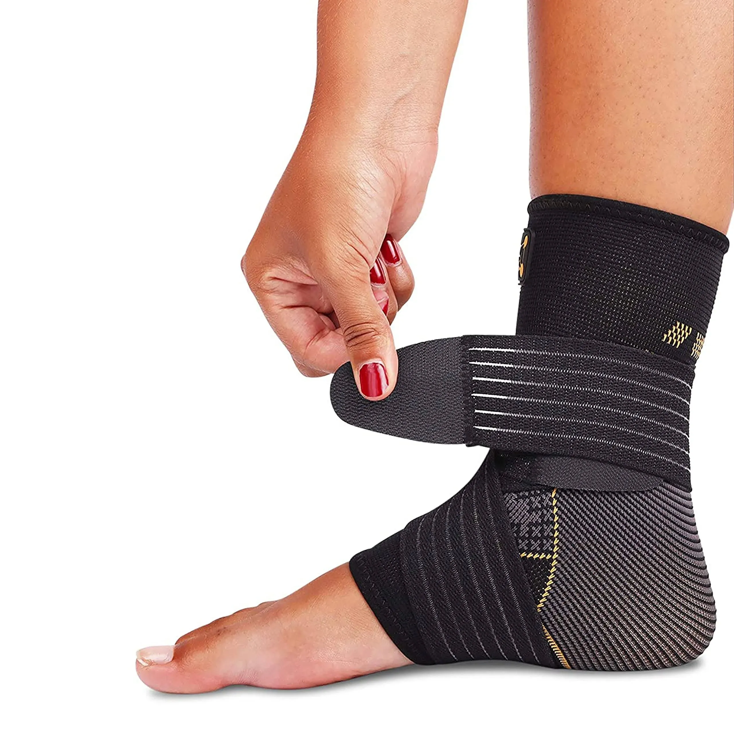 Ankle Brace for Women and Men - Adjustable Strap for Arch Support - Plantar F...